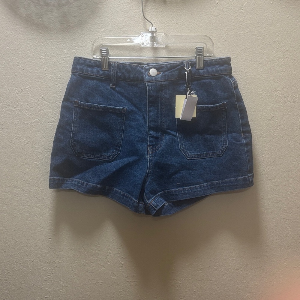 Francesca's Collections Dark Blue Jean Shorts